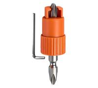 Supporto magnetico per viti, posizionatore per estremità a molla, adattatore esagonale 2 pezzi con manico in acciaio, guida per viti in metallo resistente, accessorio per trapano con design di