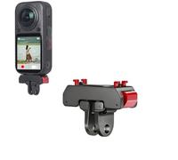Supporto magnetico pieghevole da base per Insta360 X6 con 2 ganci e foro da 1/4”