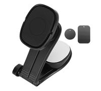 Supporto magnetico pieghevole in lega per telefono da auto, supporto da cruscotto con magnete super resistente e super adesivo per una guida a mani