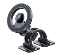 Supporto magnetico pieghevole per telefono, girevole a 360 gradi, 11,5 x 7,8 x 9,8 cm, supporto magnetico per cruscotto, parabrezza, camion, per smartphone compatibili, Nu