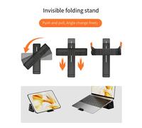 Supporto magnetico regolabile per laptop da viaggio compatto e pieghevole,