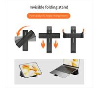 Supporto magnetico regolabile per laptop da viaggio compatto e pieghevole,