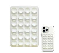 Supporto magnetico rimovibile per telefono, con in silicone, supporto magnetico a doppia faccia, supporto riutilizzabile a mani libere, per scrivanie da ufficio, pannelli auto, registrazione