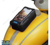 Supporto magnetico serbatoio navigatore nero per AJS BSA Triumph Royal Enfiel...
