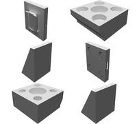 Supporto Magnetico Slitta per LumeCube v2 Canon DSLR Sgancio Rapido Kit