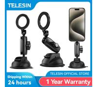 Supporto magnetico telescopico per telefono da auto ventosa supporto per auto regolabile a 360 ° per telefono cellulare Iphone HUAWEI SAMSUNG XIAOMI