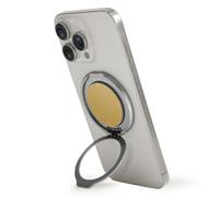 Supporto magnetico UNIQ Gripfit 360 con cavalletto, colore giallo.