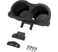 Supporto Manometro LA Choppers Per Risers Performance Nero Doppio #LA-7397-03B