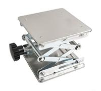 Supporto manuale di sollevamento da laboratorio, ascensore da laboratorio in acciaio inossidabile con gamma di altezza regolabile da 75 a 260 mm, parte superiore e base di 150 × 150 mm