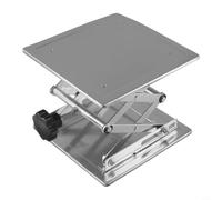 Supporto manuale in acciaio inossidabile per laboratori di scienze educative con piastre superiori e inferiori da 200 x 200 mm