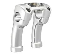 Supporto Manubrio Alto 4 Pollici Compatibile Con Harley Softail(Chrome) | Adatto per Breakout, Standard Street Bob, FXBB, FXDR, FXBR; Per barre da 1,25 pollici