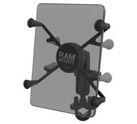 SUPPORTO su MANUBRIO TUBOLARE MOTO RAM-B-149Z-UN8BU per TABLET da 7 e 8 POLLICI