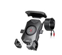 Supporto Manubrio Supporto Per Telefono Ricarica Wireless Rapida Caricabatterie USB Rapido Per Specchietto Retrovisore Per Cellulare Per Manubrio Supporto Telefono Moto(M14A WirelessCharger)