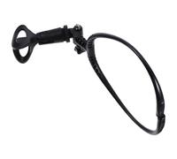 Supporto Microfono da Collo Regolabile per Live e Busking Nero | Struttura in Metallo e Plastica, Clip Stabile per 24mm-45mm, 1 Pezzo, per Voci e Streaming