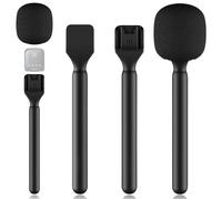 Supporto microfono per DJI Mic 1/2, microfono intervista handle intervista, adattatore palmare con schiuma wireless microfono manuale adattatore per DJI Mic Rode Wireless GO