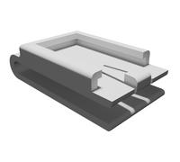 Supporto Microfono per Pioneer DEH-X9600BT Autoradio Bluetooth Staffa 3D