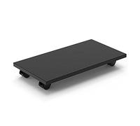 Supporto Mobile, Carrello con Supporto a Torre, Supporto con Ruote frenanti, Adatto alla Maggior Parte delle stampanti, Supporto per Computer da scrivania sotto la scrivania (Nero)