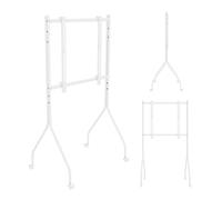 Maclean Supporto TV su ruote, 37-80 pollici, fino a 50 kg (bianco)