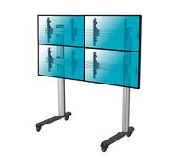 Supporto Mobile da Pavimento Kimex per 4 TV 45"-55" Altezza 175cm VESA 600x400 Max. 50Kg