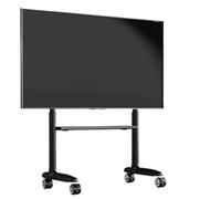 Supporto mobile per TV con ruote per TV LCD LED da 40 pollici da 86 pollici, altezza regolabile, supporta fino a 79,8 kg, carrello TV a pavimento (nero)