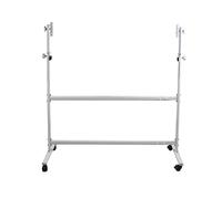 Supporto mobile regolabile in metallo per lavagna bianca 90 x 120 cm, cavalletto cancellabile a secco, per ufficio, casa, aula - solo supporto, portatile e versatile
