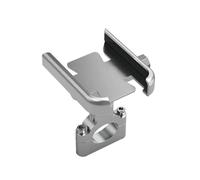 Supporto mobile Supporto Per Telefono Da Bicicletta Per Moto Supporto GPS Supporto Per Cellulare Specchio Supporto Per Manubrio Compatibile Per Smartphone Tra 3.0 E 6.5(Silver)