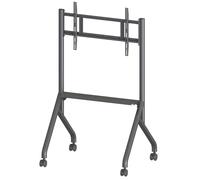 Techly Supporto mobile da pavimento multifunzione 367744 per TV 55-86'' VESA max 800x500 Nero