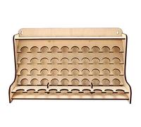 Supporto modulare per vasetti di vernice, in legno, per amanti della pittura, strumenti per pittura acrilica, espositore per pennelli da pittura e da tatuaggio, organizer per cosmetici