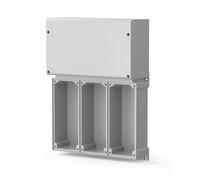 Supporto modulare Scame Proxima 317x438x110mm grigio - 573.5130