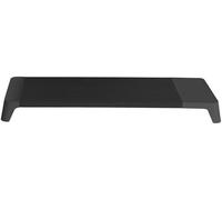 Supporto Monitor da Scrivania 56x20x5,7 cm con Base di Ricarica Wireless in MDF e Plastica Nero