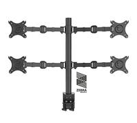 supporto monitor LCD Staffa da tavolo per 4 monitor D421E , compatibile con monitor Samsung, Acer, Viewsonic, LG, Dell, HP, Asus, LED-display 10-32 pollici. Compatibile con VESA 75*75mm, 100*100mm.