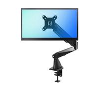Supporto Monitor Scrivania Supporto da scrivania for monitor singolo for la maggior parte degli schermi da 15"-27", braccio for monitor singolo in alluminio con base passacavo, supporto for monitor co