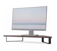 Supporto Monitor Supporto Ergonomico per Monitor per Computer In Noce, Rialzo Monitor per Postazione di Lavoro Ad Angolo, Supporto per Laptop Ad Angolo Salvaspazio, Montante per Schermo Triangolare