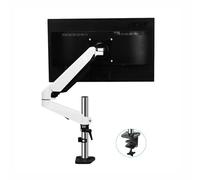 Supporto Monitor Supporto per monitor singolo, supporto da scrivania con braccio regolabile per monitor, braccio per monitor con movimento completo con morsetto a C e gestione dei cavi, si adatta a