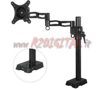 SUPPORTO MONITOR TV da SCRIVANIA ARTIC 13" a 27" BASE USB HUB LCD LED 3D PLASMA