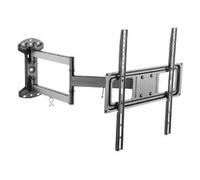 Supporto monitor TV parete ( 35 Kg ) VESA 400 x 400 a tre snodi inclinabile Black LONG400