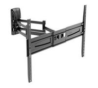 Meliconi FLATSTYLE FDRP600, Supporto TV Parete a Doppio Braccio e Doppia Inclinazione, Staffa per TV a Schermo Piatto da 40" a 82", Attacco VESA 300-400-600x400, Portata 45 Kg, Nero