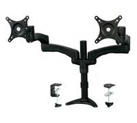 Supporto monitor TV scrivania ( 14 Kg ) VESA 100 x 100 per due display Black AR