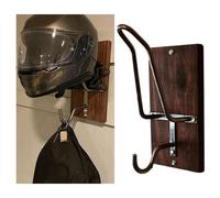 Supporto Montaggio a Parete Multifunzione Legno Moto Accessori Gancio per Giacca