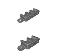 Supporto Montaggio Connettore per Wago 221-412 Clip Doppio Triplo Stampato 3D