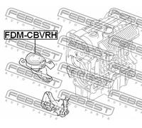 Supporto motore anteriore Dx Supporto idraulico FDM-CBVRH FEBEST per VOLVO FORD