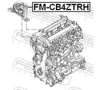 Destra Cuscinetti Motore (Hydro ) Adatto A per Ford OE: 1 430 067, 31316449 OE