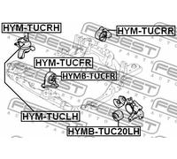 Supporto motore anteriore Dx Supporto idraulico HYM-TUCRH FEBEST per KIA HYUNDAI