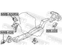 FEBEST NMB-N30RH Supporto motore