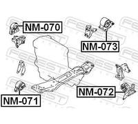 FEBEST NM-071 Supporto motore