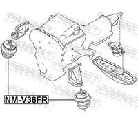 FEBEST NM-V36FR Supporto motore