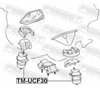 FEBEST TM-UCF30 Supporto motore Supporto idraulico per LEXUS LS (UCF30)