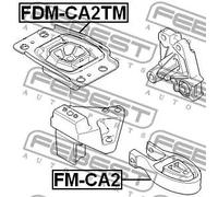 Supporto motore anteriore Sx FDM-CA2TM FEBEST per FORD MONDEO IV Tre volumi