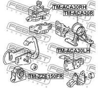 FEBEST TM-ACA30LH Supporto motore