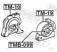 Supporto motore anteriore TM-10 FEBEST per TOYOTA COROLLA COROLLA Liftback